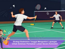 Strategi Badminton Tunggal Mengontrol Lapangan Untuk Dominasi Permainan Lawan Secara Konsisten
